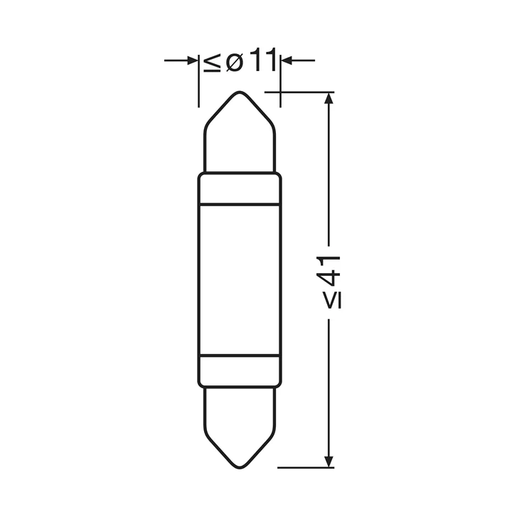 Prius II (XW20) 2003–2009 Bulb, interior light AMS-OSRAM 6413DWP-1BL | PriusParts.lt