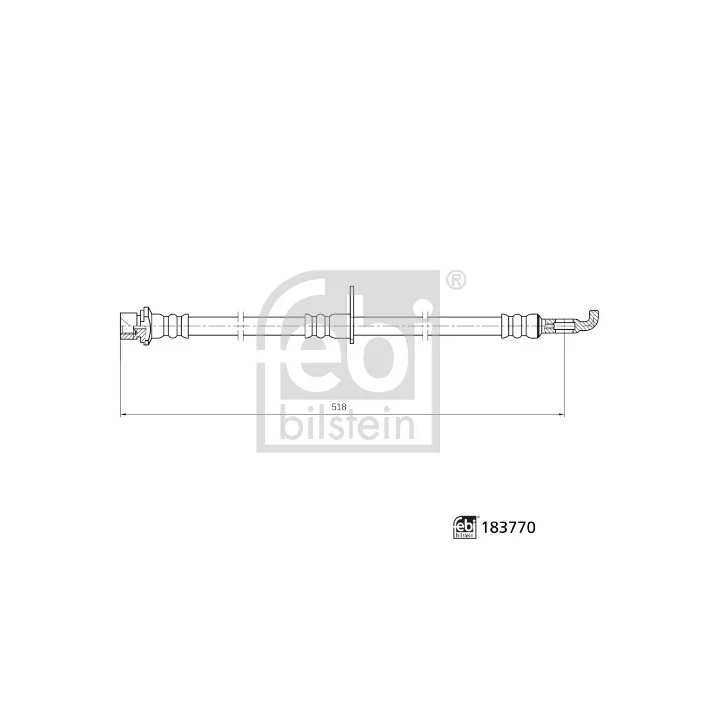 Prius V (XW60) 2023– Brake Hose FEBI BILSTEIN 183770 | PriusParts.lt