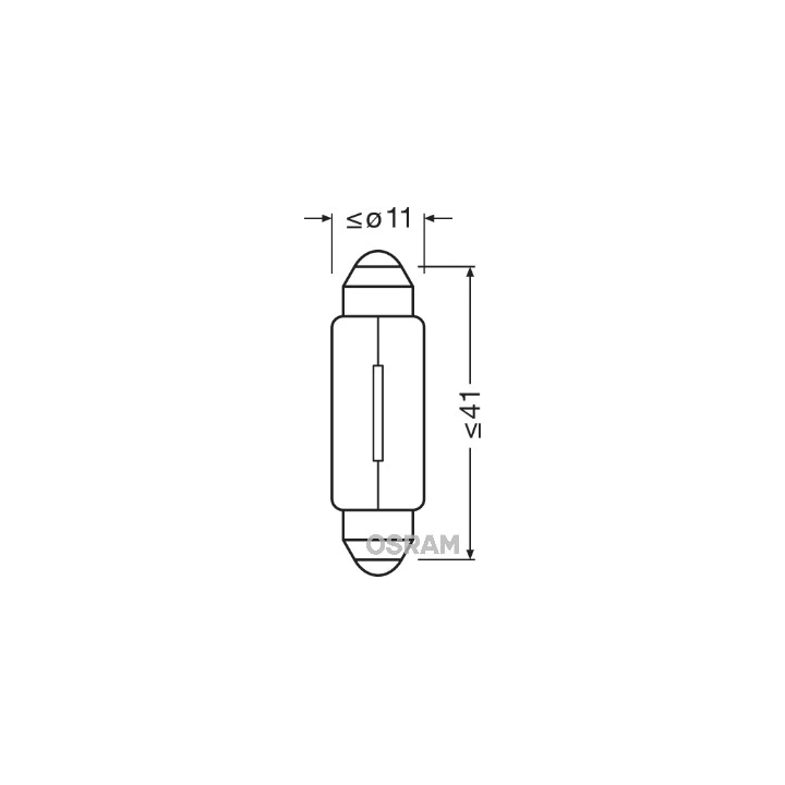 Prius II (XW20) 2003–2009 Bulb, interior light AMS-OSRAM 6411 | PriusParts.lt