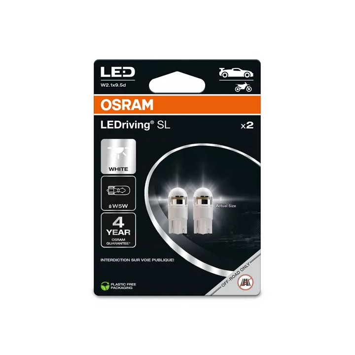 Toyota Prius Bulb, interior light AMS-OSRAM 2825DWP-2BL | PriusParts.lt
