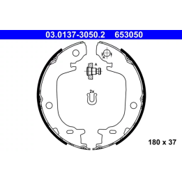 Toyota Prius Brake Shoe Set, parking brake ATE ATE03.0137-3050.2 | PriusParts.lt