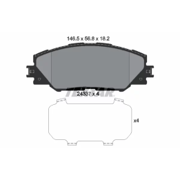 Toyota Prius Brake Pad Set, disc brake TEXTAR 2433701 | PriusParts.lt