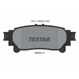 Toyota Prius Brake Pad Set, disc brake TEXTAR 2491801 | PriusParts.lt