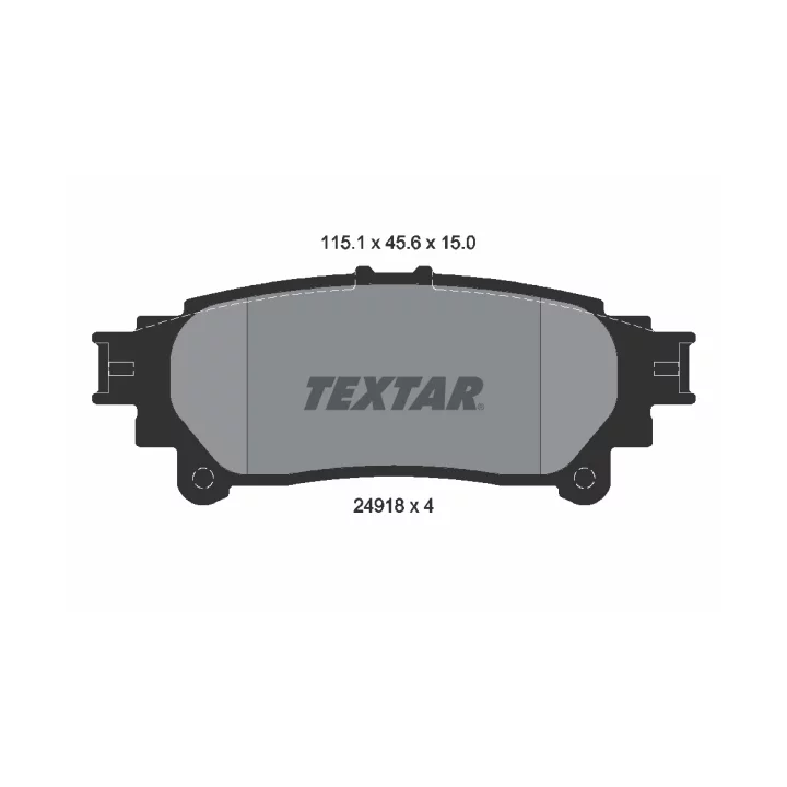 Toyota Prius Brake Pad Set, disc brake TEXTAR 2491801 | PriusParts.lt
