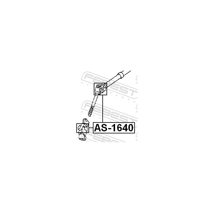 Prius+ (ZVW40/41) 2011–2021 Vairo veleno šarnyras FEBEST AS-1640 | PriusParts.lt