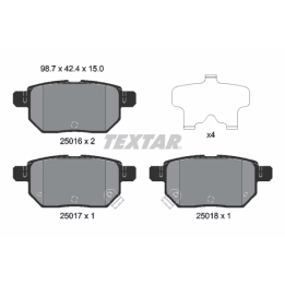 Toyota Prius Brake Pad Set, disc brake TEXTAR 2501601 | PriusParts.lt