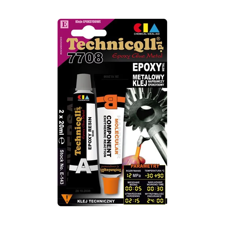 Metal adhesive 2 X20 ml TECHNICQLL E-143 | PriusParts.lt