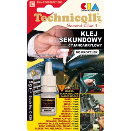 Momentiniai klijai 5 g TECHNICQLL C-129 | PriusParts.lt