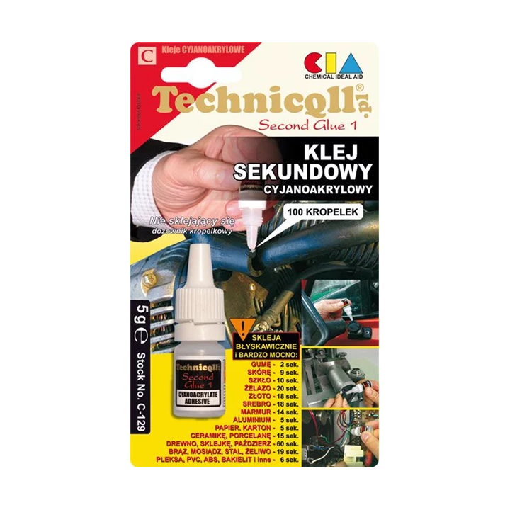 Momentiniai klijai 5 g TECHNICQLL C-129 | PriusParts.lt