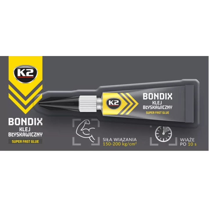 Momentiniai klijai Bondix Plus K2 B1000 | PriusParts.lt