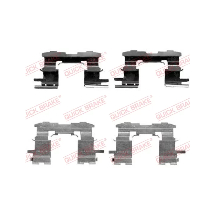 Prius II (XW20) 2003–2009 Accessory Kit, disc brake pad QUICK BRAKE 109-1631 | PriusParts.lt