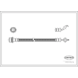 Prius II (XW20) 2003–2009 Brake Hose CORTECO 19033076 | PriusParts.lt