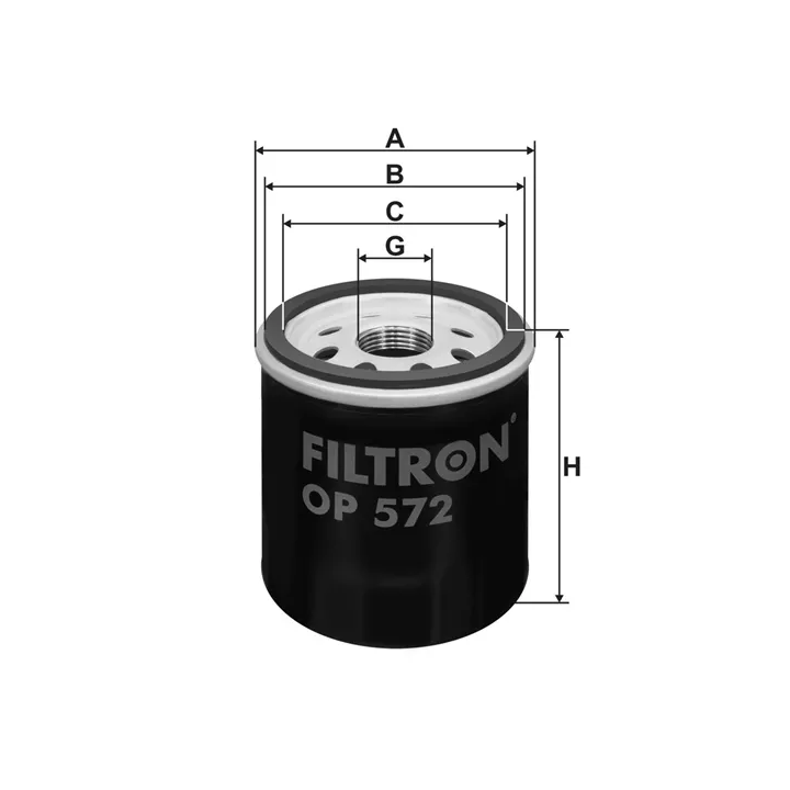 Toyota Prius Oil Filter FILTRON OP 572 | PriusParts.lt