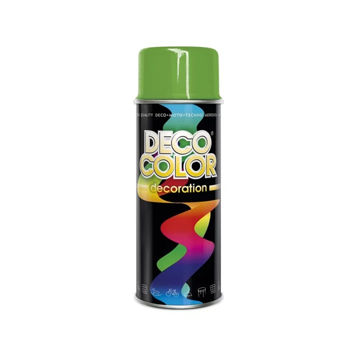 Purškiami dažai RAL 6018 šviesiai žalias 400 ml DECO COLOR 101 | PriusParts.lt