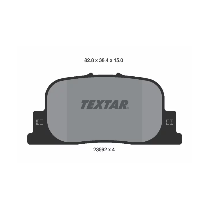 Prius II (XW20) 2003–2009 Brake Pad Set, disc brake TEXTAR 2359201 | PriusParts.lt