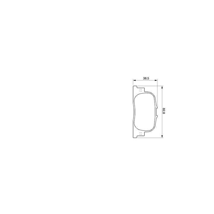 Prius II (XW20) 2003–2009 Stabdžių kaladėlių komplektas BOSCH 0 986 424 730 | PriusParts.lt