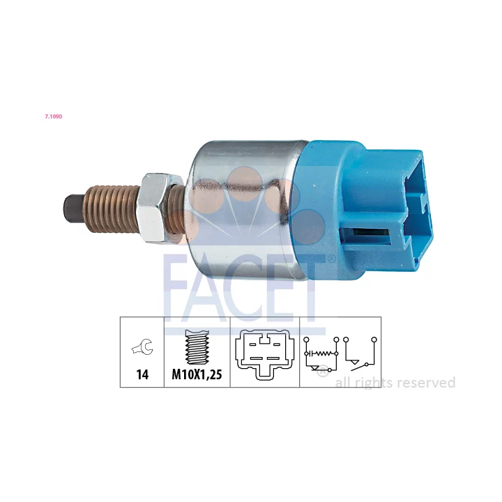 Toyota Prius Stop Light Switch FACET 7.1090 | PriusParts.lt