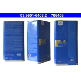 Brake fluid DOT 4 SL6 ESP 5 L ATE ATE03.9901-6403.2 | PriusParts.lt