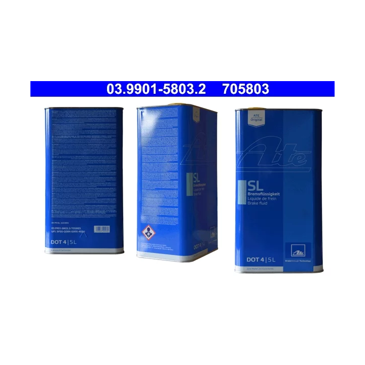 Brake fluid DOT 4 SL 5 L ATE ATE03.9901-5803.2 | PriusParts.lt