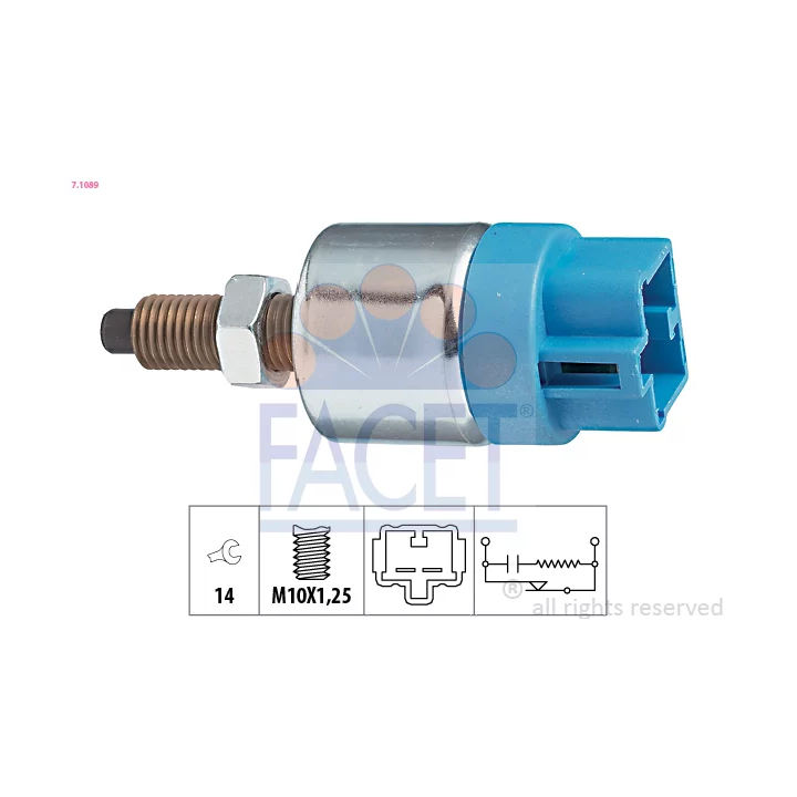 Toyota Prius Stop Light Switch FACET 7.1089 | PriusParts.lt