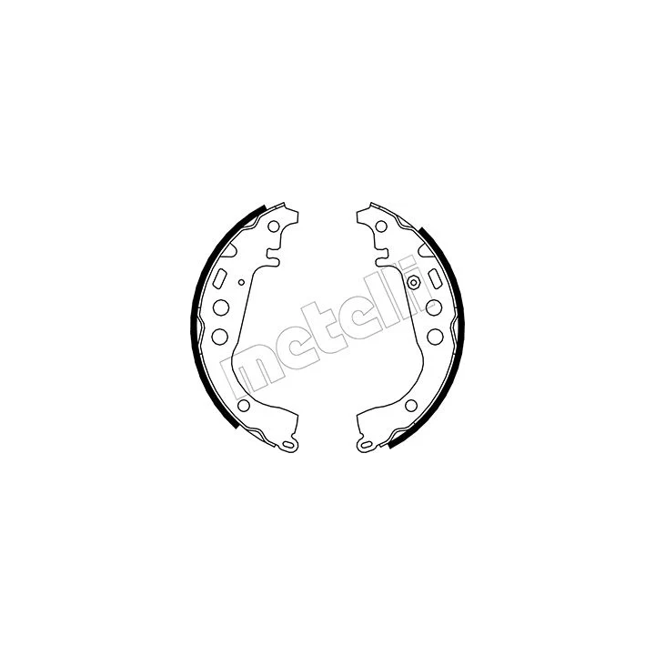 Toyota Prius Brake Shoe Set METELLI 53-0431 | PriusParts.lt