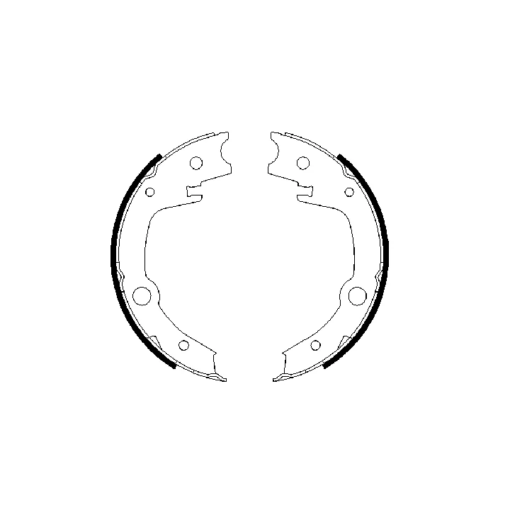 Toyota Prius Brake Shoe Set, parking brake BOSCH 986 | PriusParts.lt