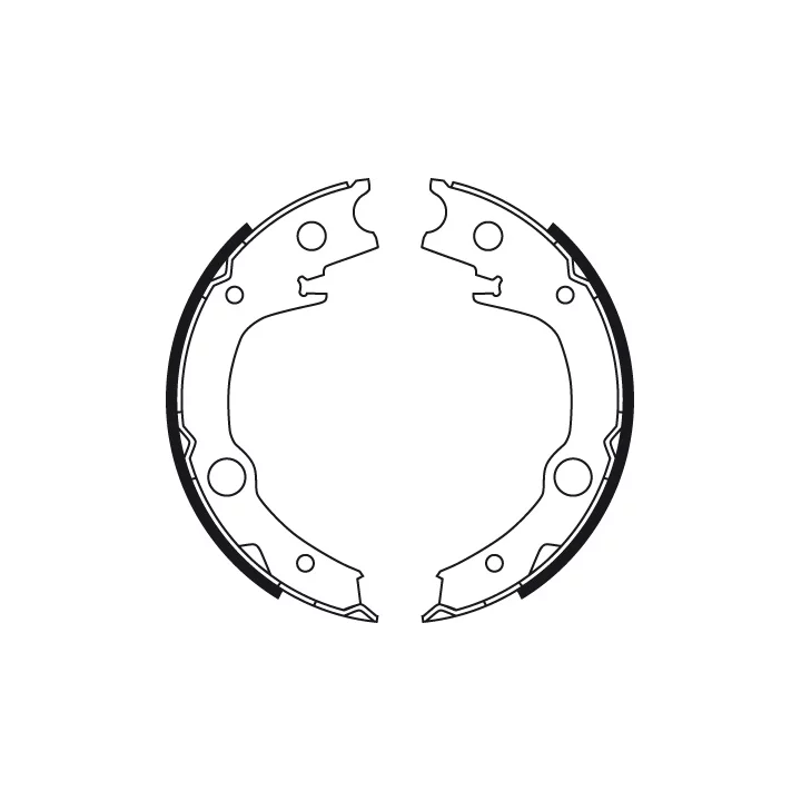 Prius II (XW20) 2003–2009 Brake Shoe Set, parking brake TRW GS8723 | PriusParts.lt