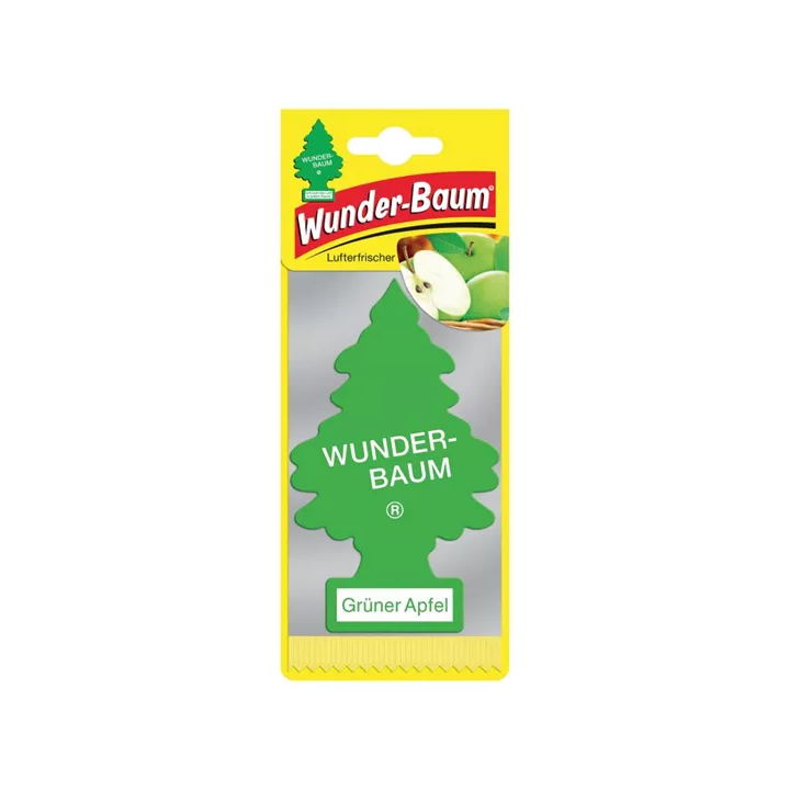 Green apple Car air freshener WUNDERBAUM 23-002 | PriusParts.lt