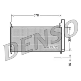 Toyota Prius Kondicionieriaus kondensatorius DENSO DCN50037 | PriusParts.lt