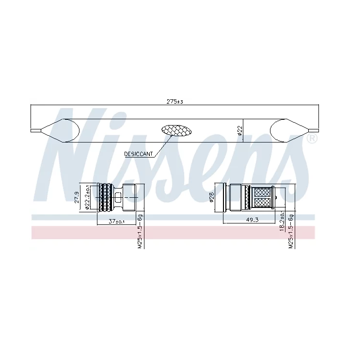 Toyota Prius Dryer, air conditioning NISSENS 95784 | PriusParts.lt