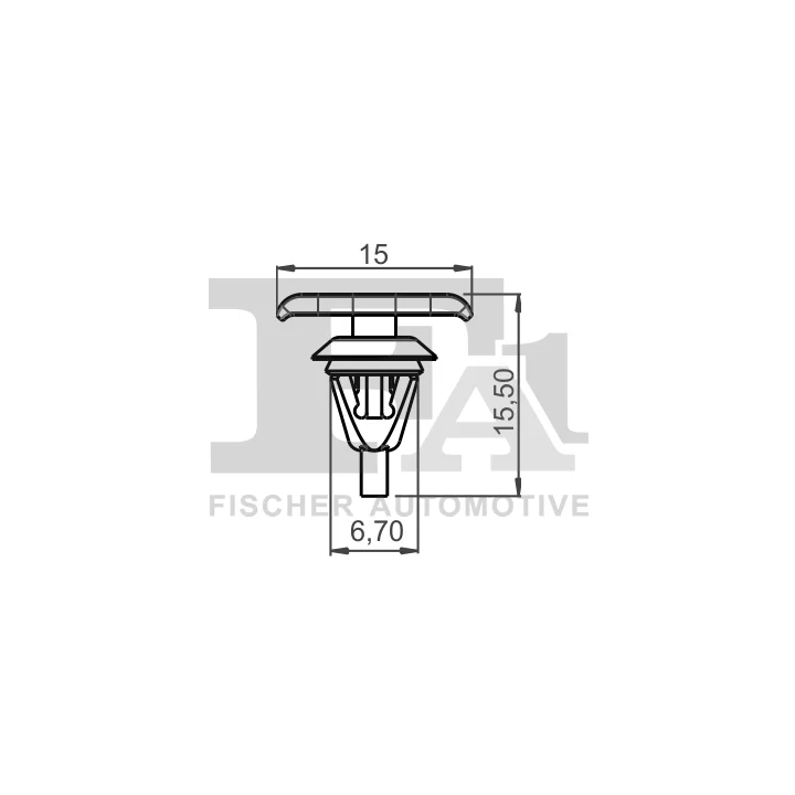 Toyota Prius Apdailos tvirtinimo spaustukas FA1 77-40003.5 | PriusParts.lt