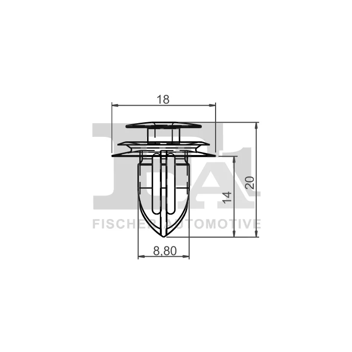 Toyota Prius Apdailos tvirtinimo spaustukas FA1 21-40035.5 | PriusParts.lt