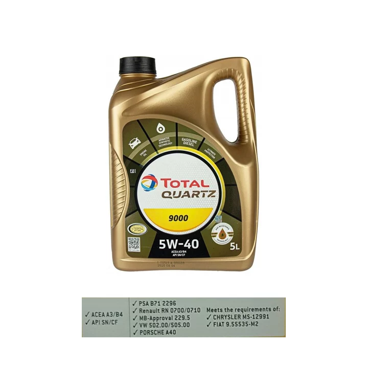 Variklinė alyva TOTALENERGIES 5W-40 QUARTZ 9000 5 L 2216273 | PriusParts.lt