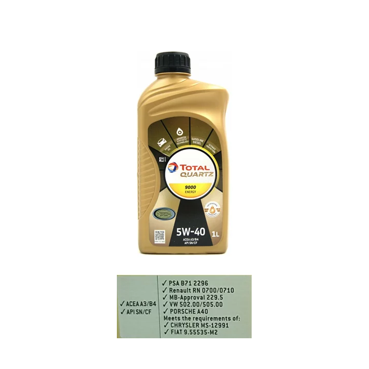 Engine Oil TOTALENERGIES 5W-40 QUARTZ 9000 1 L 2229707 | PriusParts.lt