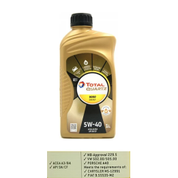 Variklinė alyva TOTALENERGIES 5W-40 QUARTZ 9000 ENERGY 1 L 2216274 | PriusParts.lt