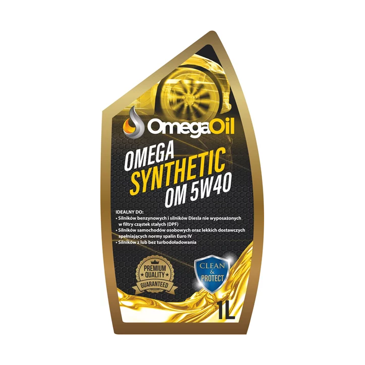 Engine Oil OMEGAOIL OMEGA 5W-40 SYNTHETIC OM 1 L OM1L | PriusParts.lt