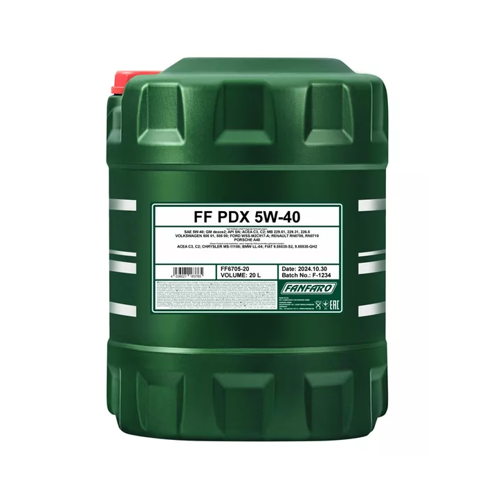 Engine Oil SCT - MANNOL FANFARO 5W-40 PDX C2 C3 A3/B4 20 L FF6705-20 | PriusParts.lt
