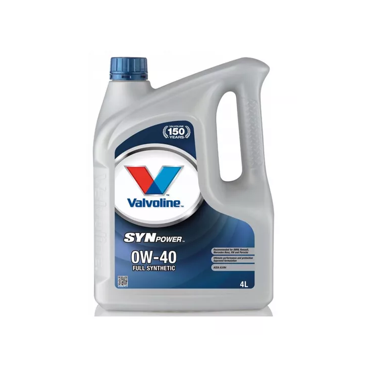 Engine Oil VALVOLINE 0W-40 SYNPOWER 4 L 872588 | PriusParts.lt