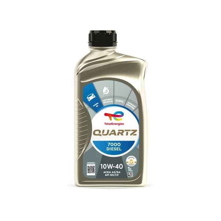 Engine Oil TOTALENERGIES 10W-40 QUARTZ DIESEL 7000 1 L 214111 | PriusParts.lt