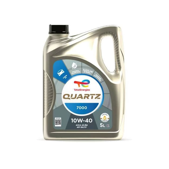 Engine Oil TOTALENERGIES 10W-40 QUARTZ 7000 5 L TOT10W405 | PriusParts.lt