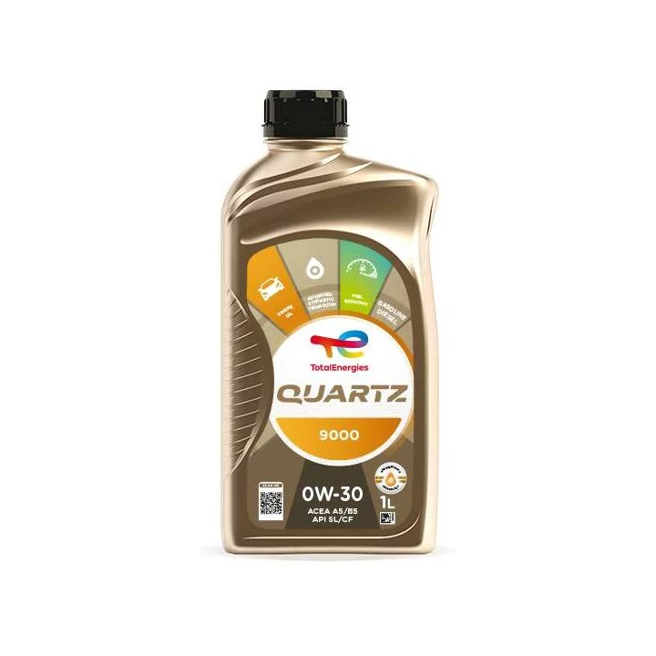 Engine Oil TOTALENERGIES 0W-30 QUARTZ FUEL ECO 9000 1 L 213814 | PriusParts.lt