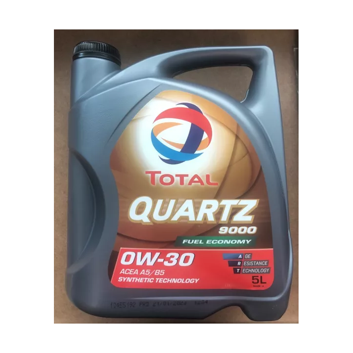 Variklinė alyva TOTALENERGIES 0W-30 QUARTZ FUEL ECO 9000 5 L 214297 | PriusParts.lt