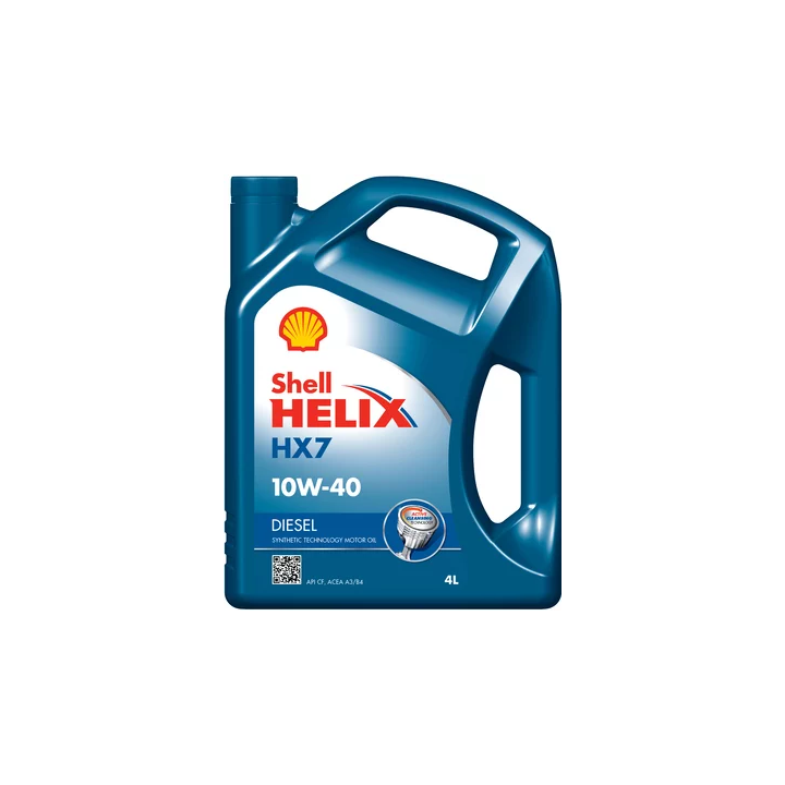 Engine Oil SHELL 10W-40 HELIX DIESEL / HX7 4 L 550046310 | PriusParts.lt