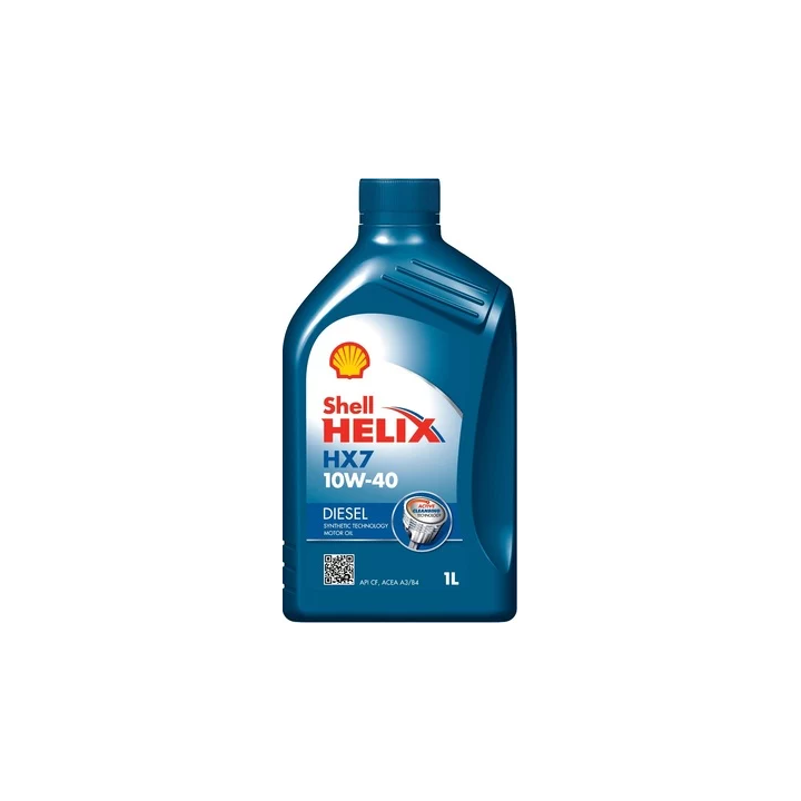 Engine Oil SHELL 10W-40 HELIX DIESEL / HX7 1 L 550046646 | PriusParts.lt