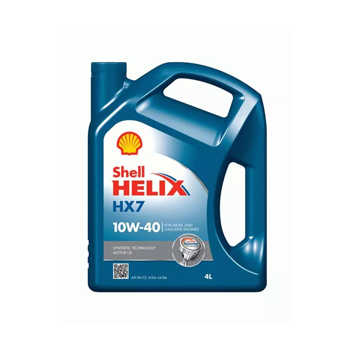 Engine Oil SHELL 10W-40 HELIX PLUS / HX7 4 L 550070333 | PriusParts.lt