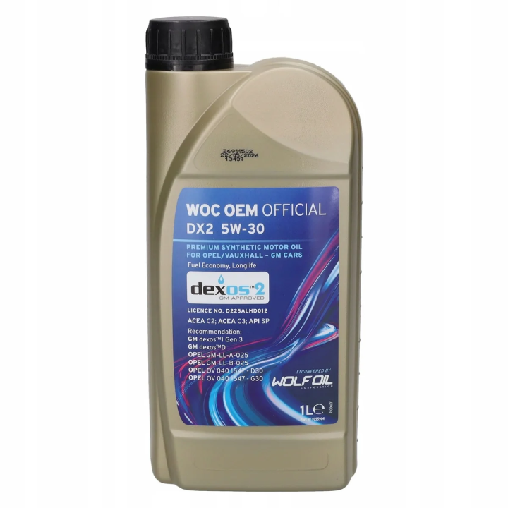 Variklinė alyva OEM OPEL OPEL 5W-30 WOC/GM DEXOS 2 1 L | PriusParts.lt