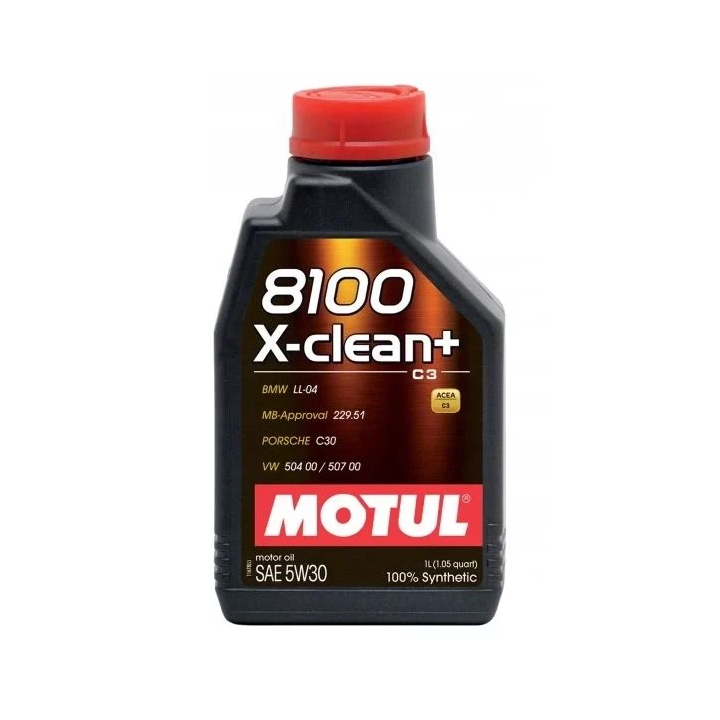 Variklinė alyva MOTUL 5W-30 8100 X-CLEAN+ C3 1 L 102259 | PriusParts.lt