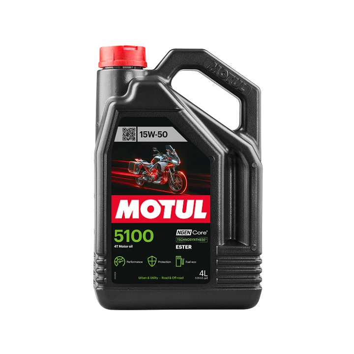 Engine Oil MOTUL 15W-50 4T 5100 ESTER 4 L 104083 | PriusParts.lt