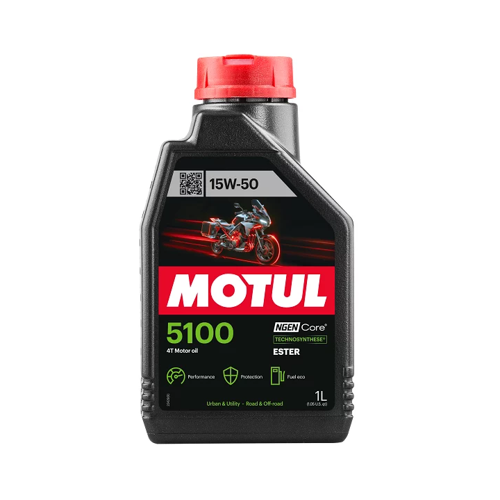 Variklinė alyva MOTUL 15W-50 4T 5100 ESTER 1 L 104080 | PriusParts.lt
