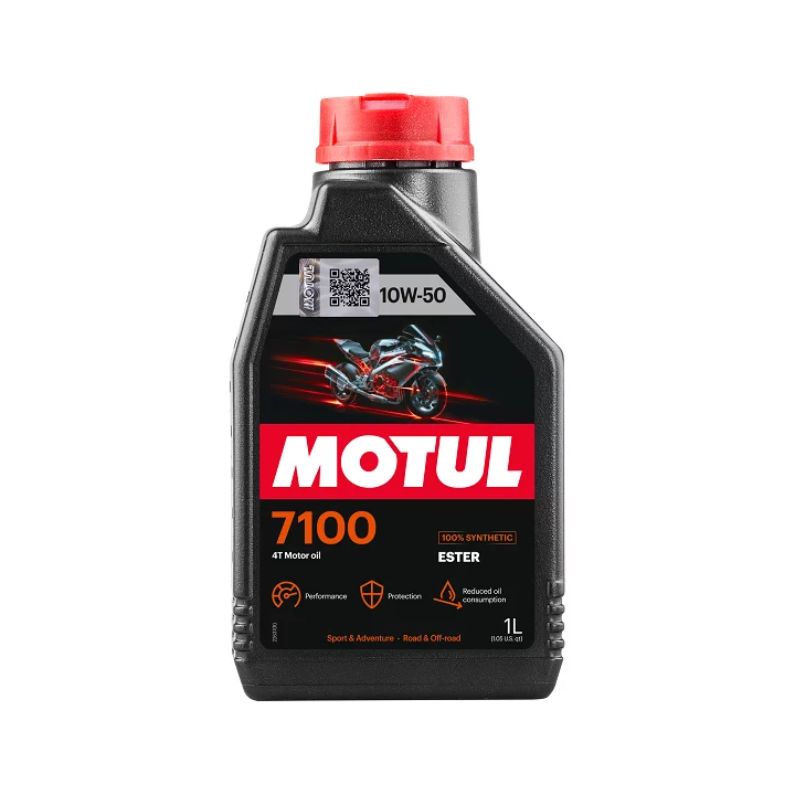 Variklinė alyva MOTUL 10W-50 4T 7100 ESTER 1 L 104097 | PriusParts.lt